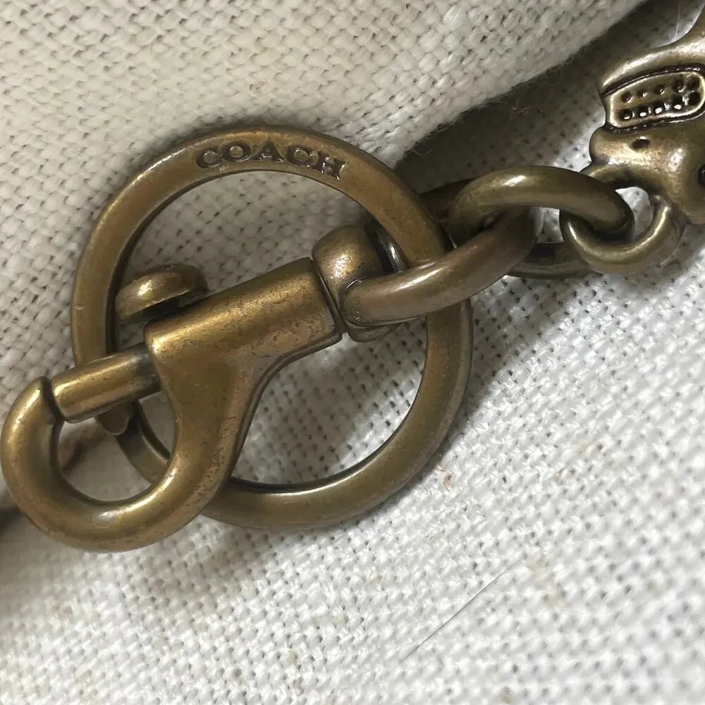 RARE Coach Rexy Horse & Carriage Bag Charm 24011 | Brass Dinosaur